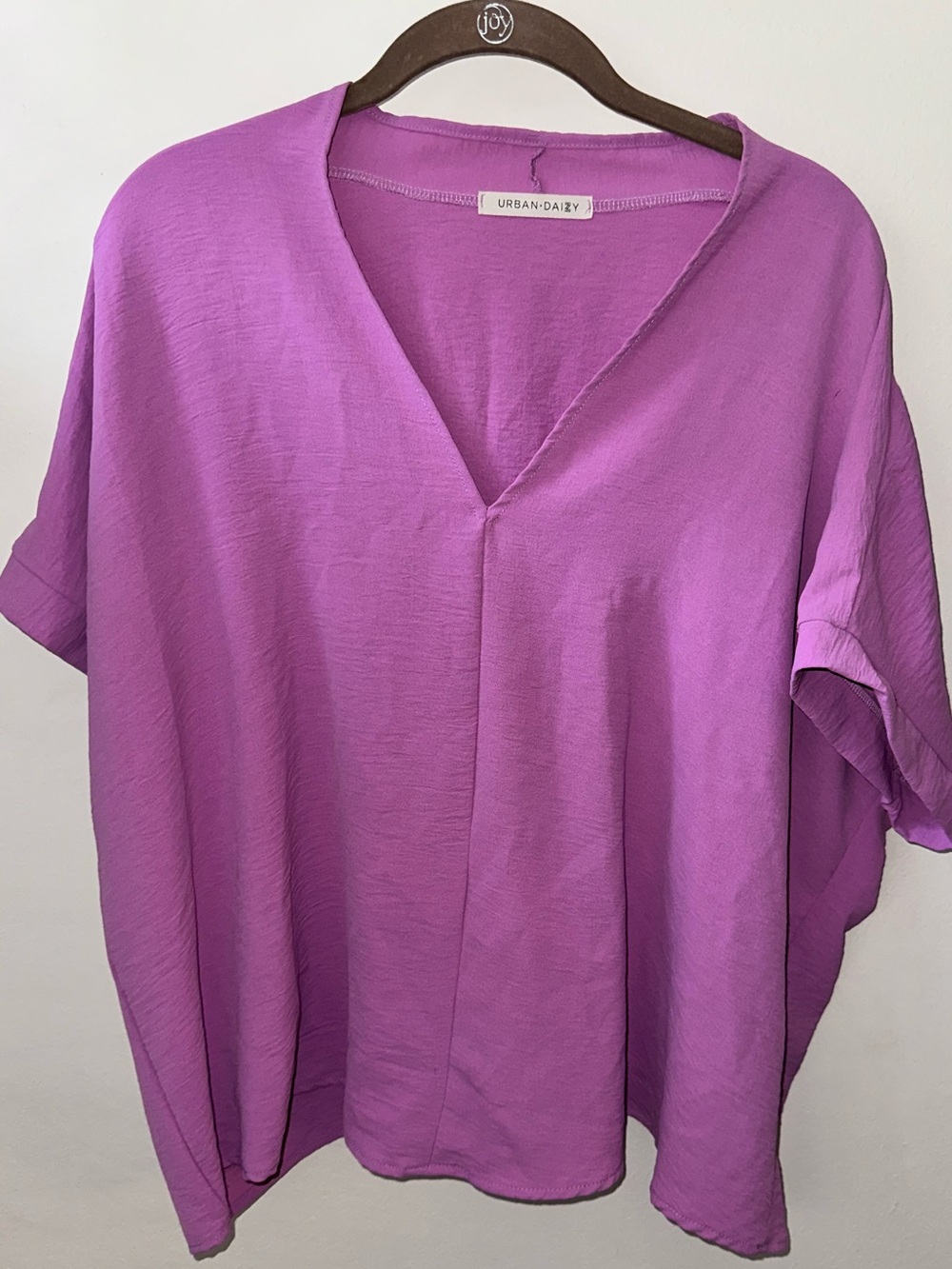 {Urban Daisy} Lavender V-Neck Blouse